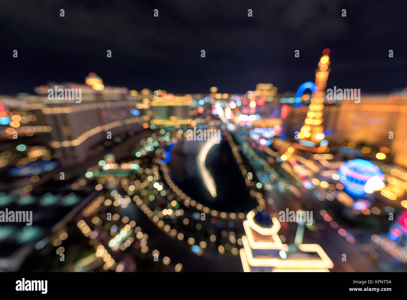 Las Vegas Strip Hintergrund Stockfoto