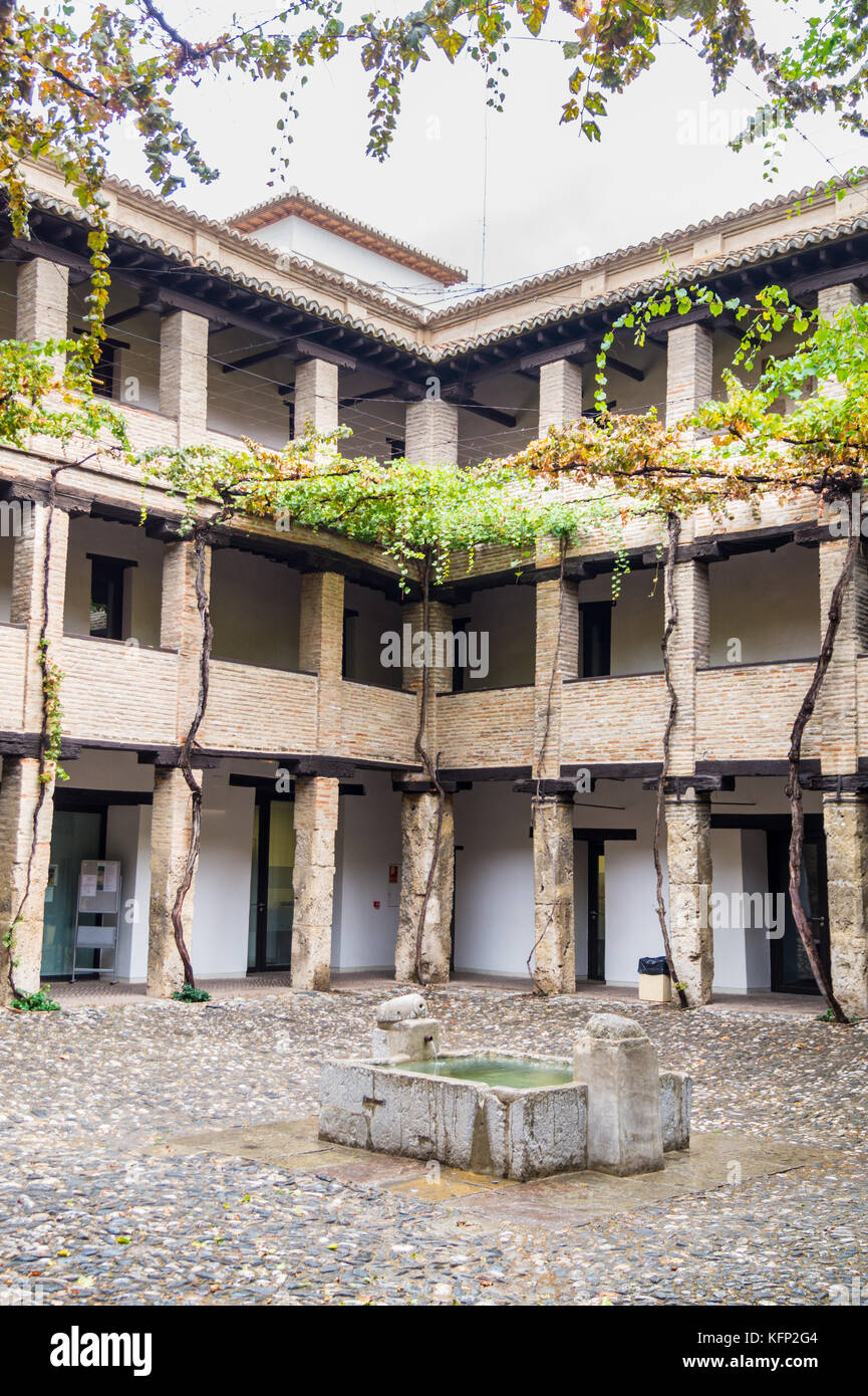 Corral del Carbon, muslimischen Zeitraum Lager und der Merchant Inn, 14. centory, Granada, Andalusien, Spanien Stockfoto