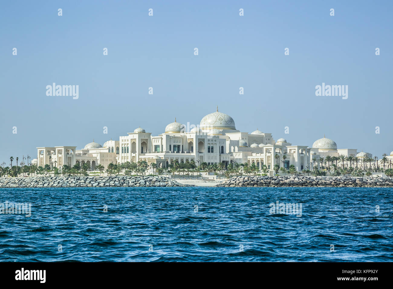 Präsidentenpalast, Abu Dhabi, Vereinigte Arabische Emirate Stockfoto