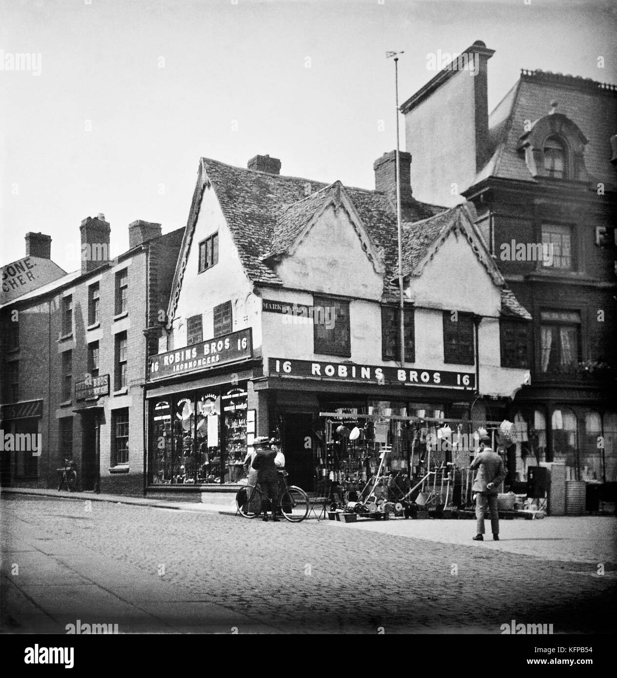 Städte und Dörfer in Oxfordshire. Historische Fotografien aus einem anderen Jahrhundert, 1900. Dies ist das britische England Europa. Stockfoto