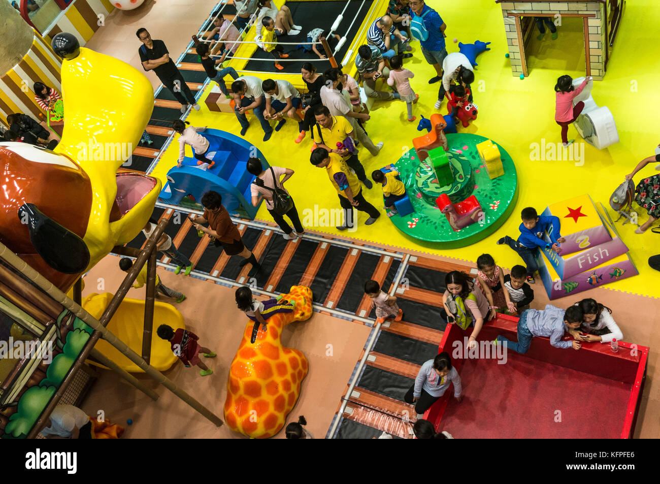 Spielbereich für Kinder in Shenzhen, China Stockfoto