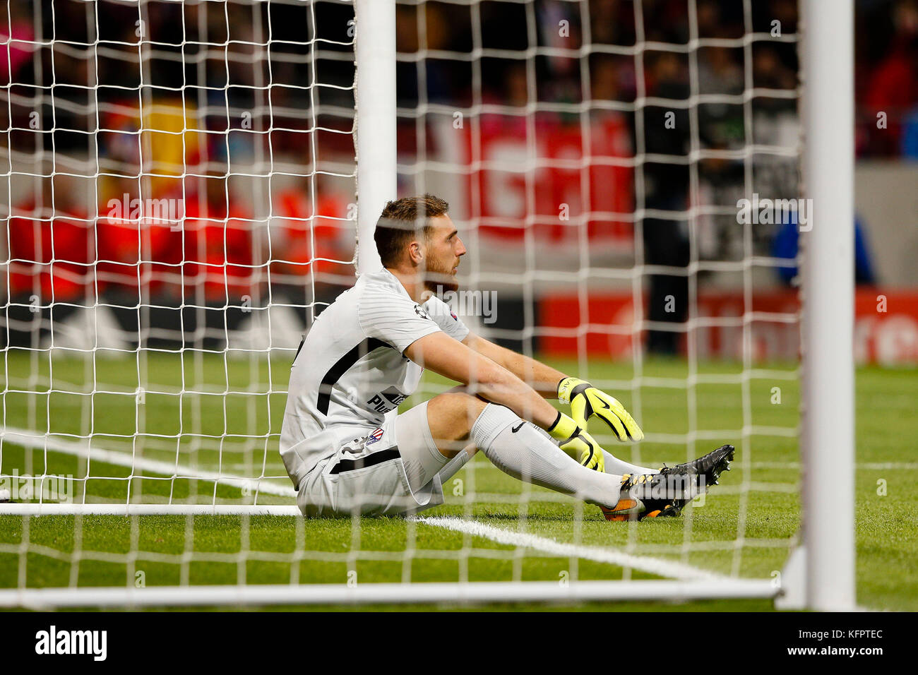 Madrid, Spanien. 31 Okt, 2017. Jan Oblak (13) Atletico de Madrid player. UCL Champions League zwischen Atletico de Madrid vs Qarabag am Wanda Metropolitano Stadion in Madrid, Spanien, 31. Oktober 2017. Credit: Gtres Información más Comuniación auf Linie, S.L./Alamy leben Nachrichten Stockfoto