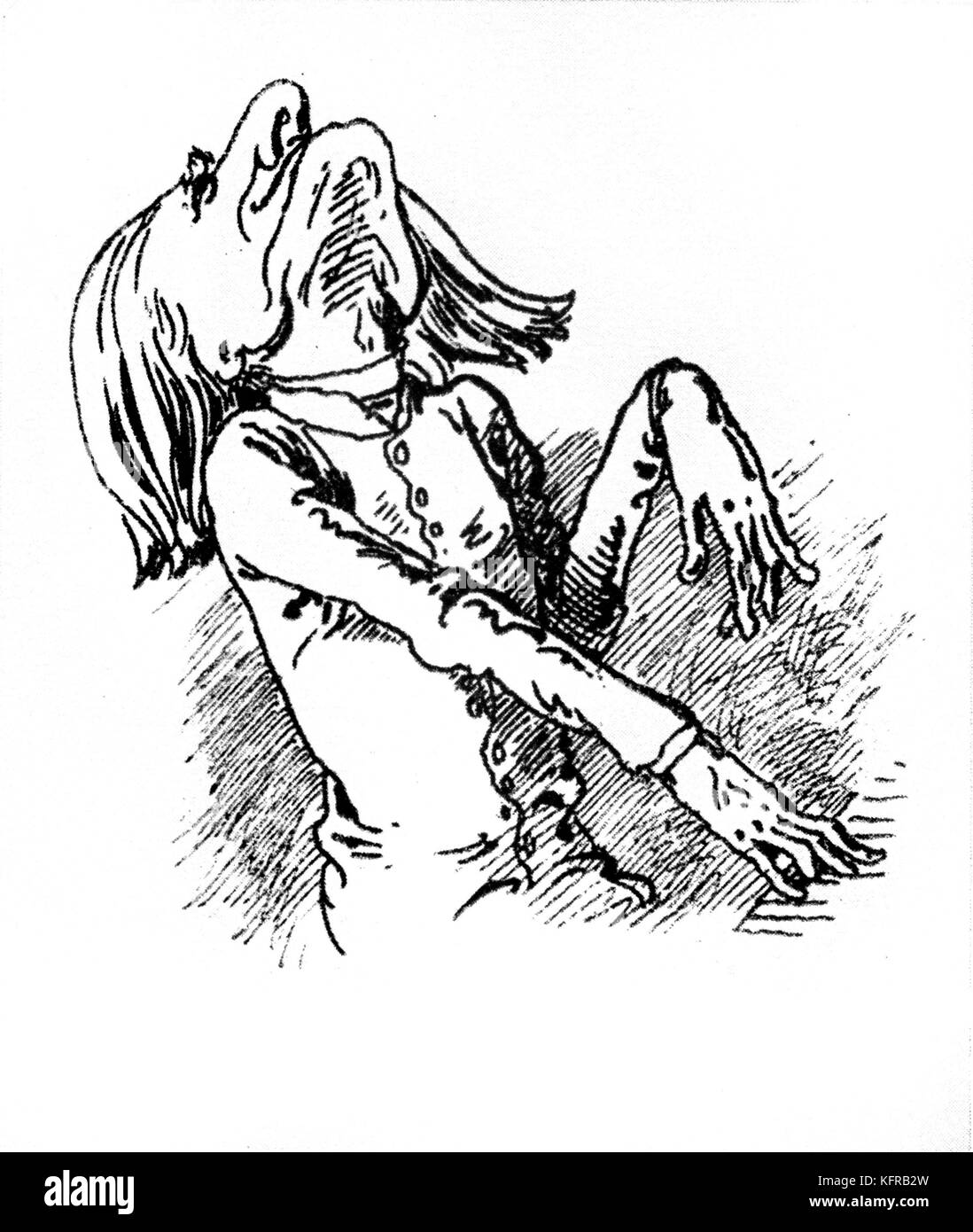 Franz Liszt - Karikatur. In der Borsszem Janko, 6. März 1873 veröffentlicht. Liszt (die "Sun King") in verschiedenen Posen, während im Konzert. Ungarische Bildunterschrift: 'Reminiszenzen: Chopin. George Sand. Schöne Jugend. Parfums. Die Strahlen des Mondes Licht. Liebe." FL: ungarische Pianist und Komponist, 22. Oktober 1811 - vom 31. Juli 1886. Stockfoto