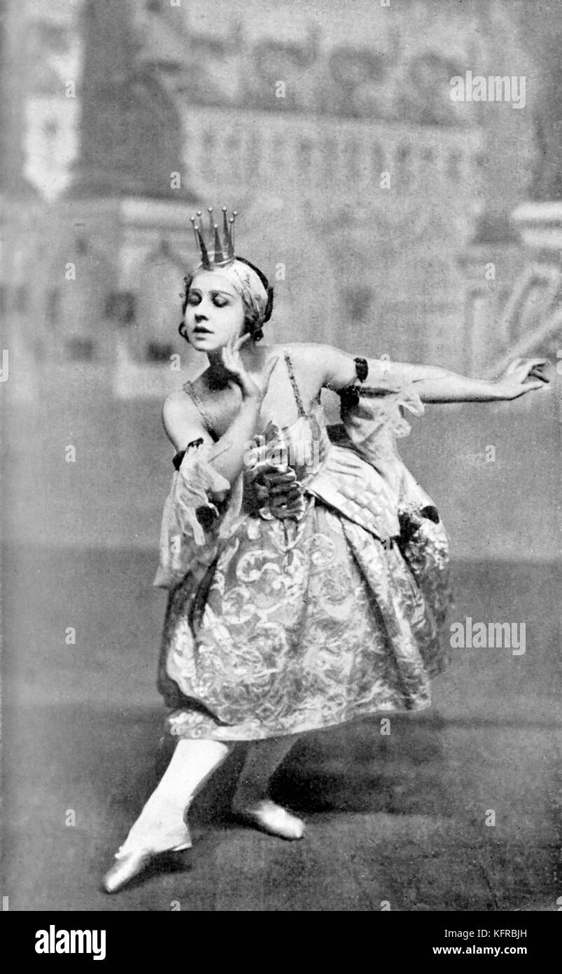 Diaghilev Ballett: Lydia Lopokova in die schlafende Prinzessin, von Tschaikowsky, in der Rolle des Lila Fee. LL: russische Ballerina, 21. Oktober 1892 - vom 8. Juni 1981 Stockfoto