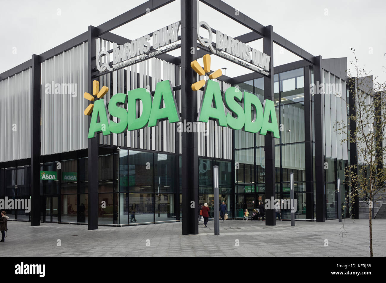 Barons Kai Entwicklung in Northwich Stockfoto