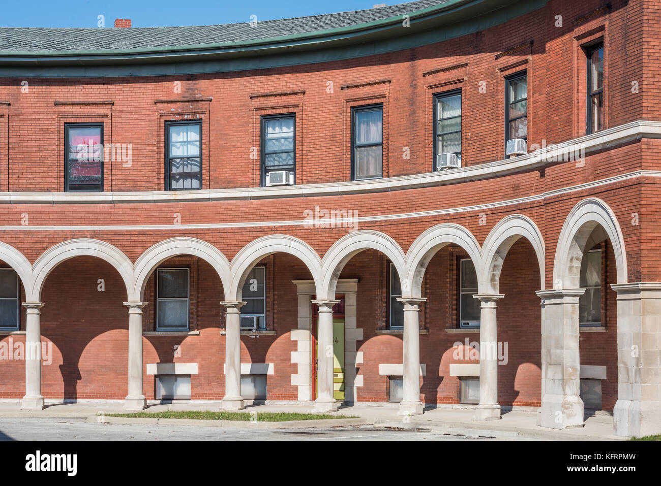 Gebäude im Pullman State Historic Site. Stockfoto