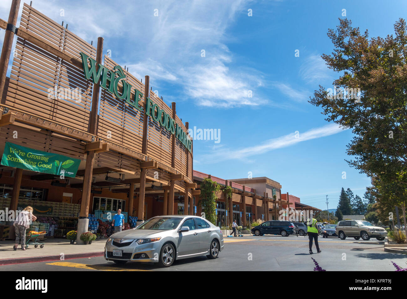 Whole Foods Market Store Cupertino, Kalifornien Stockfoto