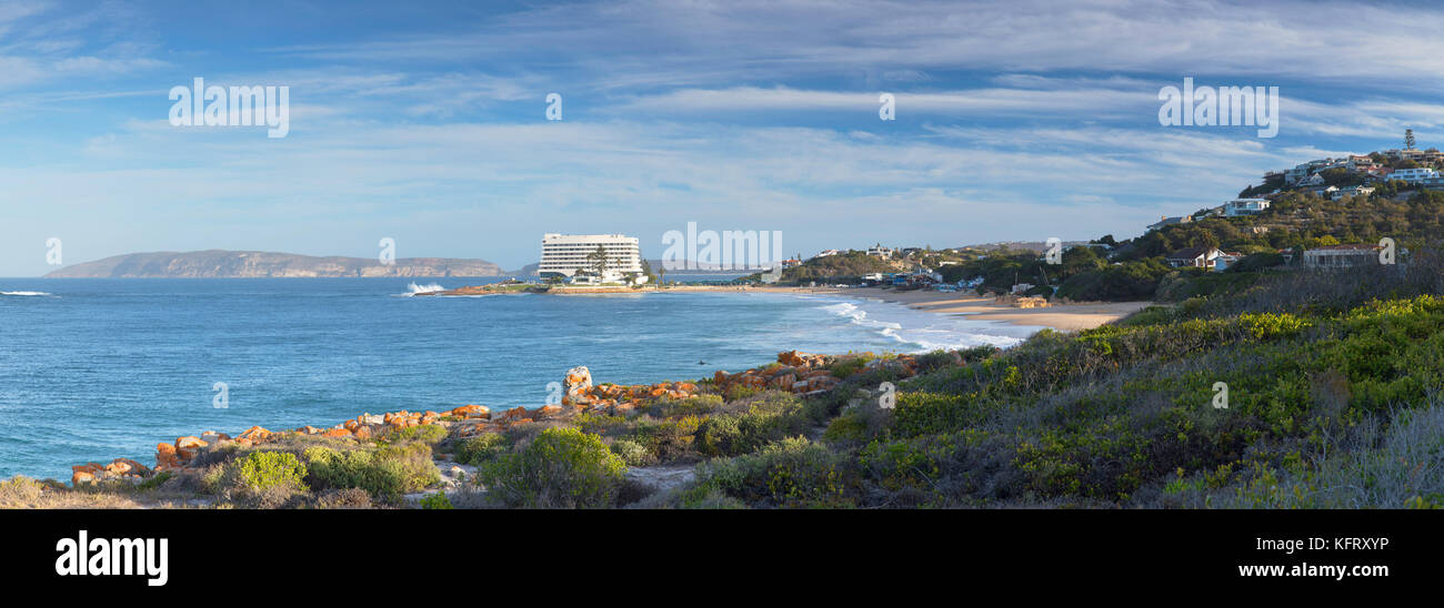 Beacon Island Resort und Hobie Beach, Plettenberg Bay, Western Cape, Südafrika Stockfoto