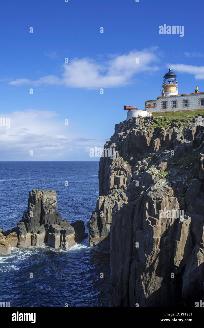Neist Point Lighthouse auf der Insel Skye, Innere Hebriden, Scottish Highlands, Schottland, UK Stockfoto