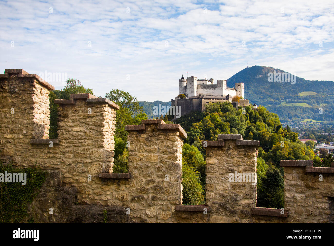 Die Festung Hohensalzburg in Salzburg, Österreich, Stockfoto