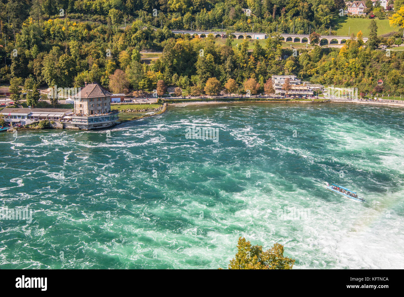 Rheinfall in der Schweiz Stockfoto