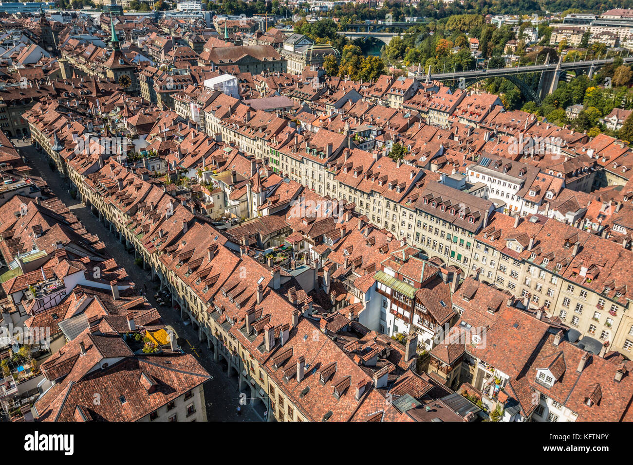 Schöne Aussicht auf Bern, Schweiz Stockfoto