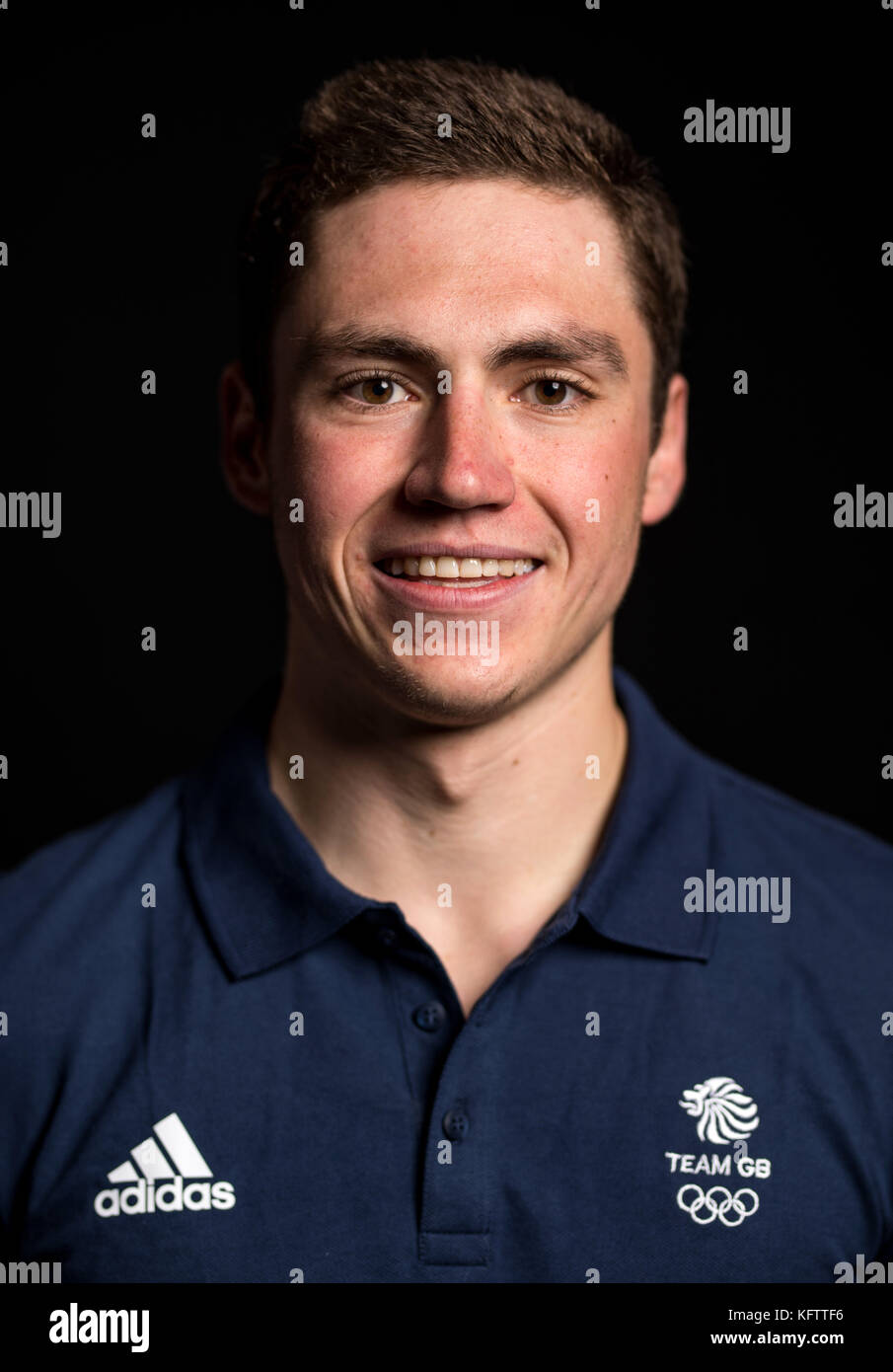 Der Team GB-Skifahrer Lloyd Wallace posiert während des Medientages im Snow Center, Hemel Hempstead. DRÜCKEN SIE VERBANDSFOTO. Bilddatum: Dienstag, 31. Oktober 2017. Bildnachweis sollte lauten: Steven Paston/PA Wire Stockfoto