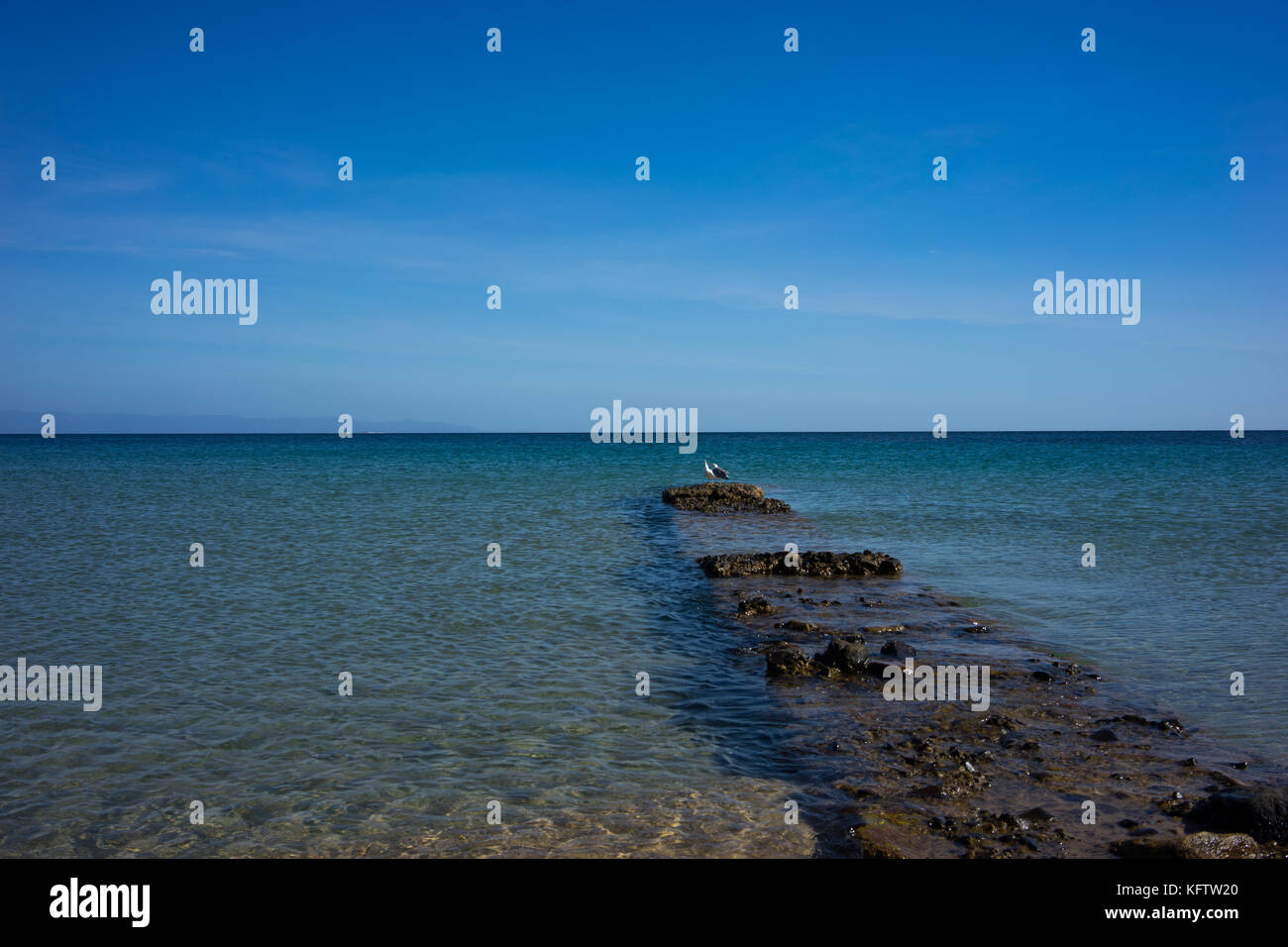 Mediterranean Beach anzeigen Stockfoto