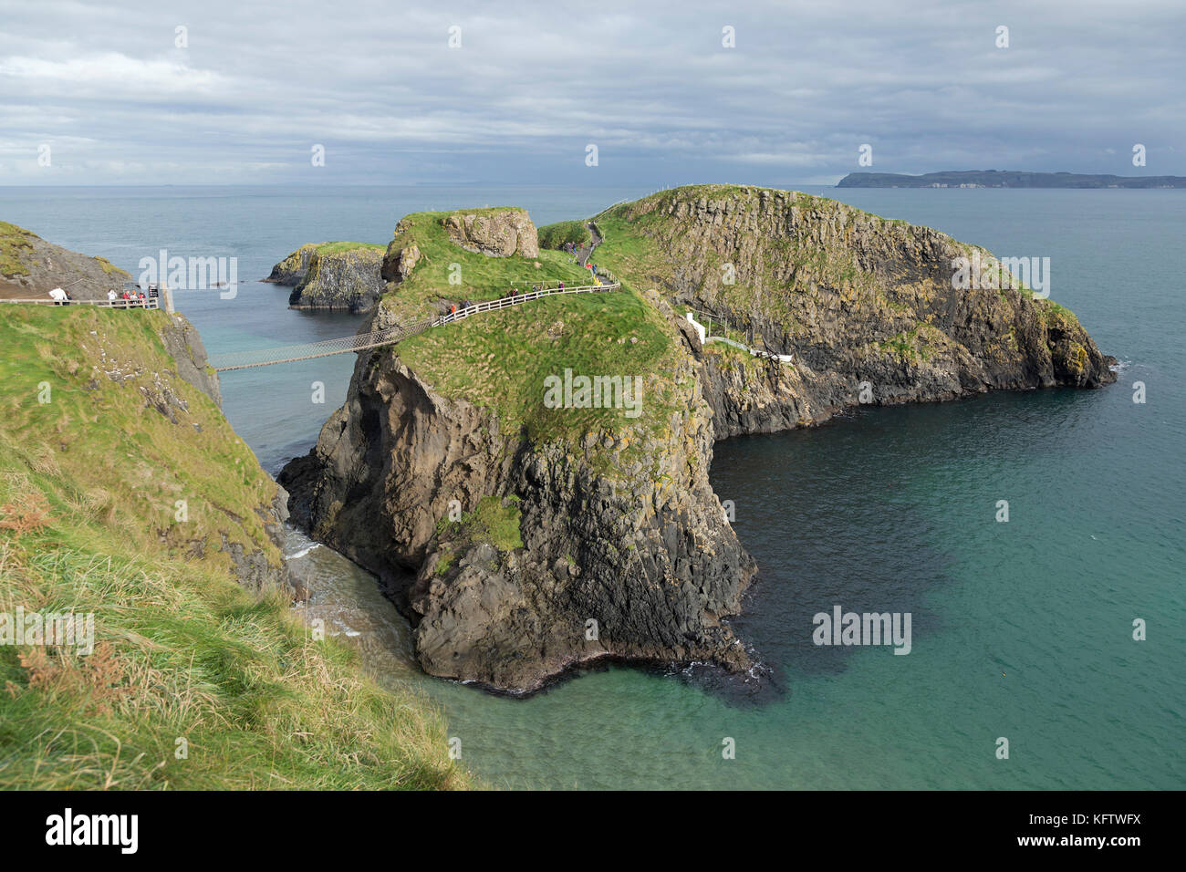 CarrickaRede Rope Bridge, Ballintoy, Co Antrim, Nordirland