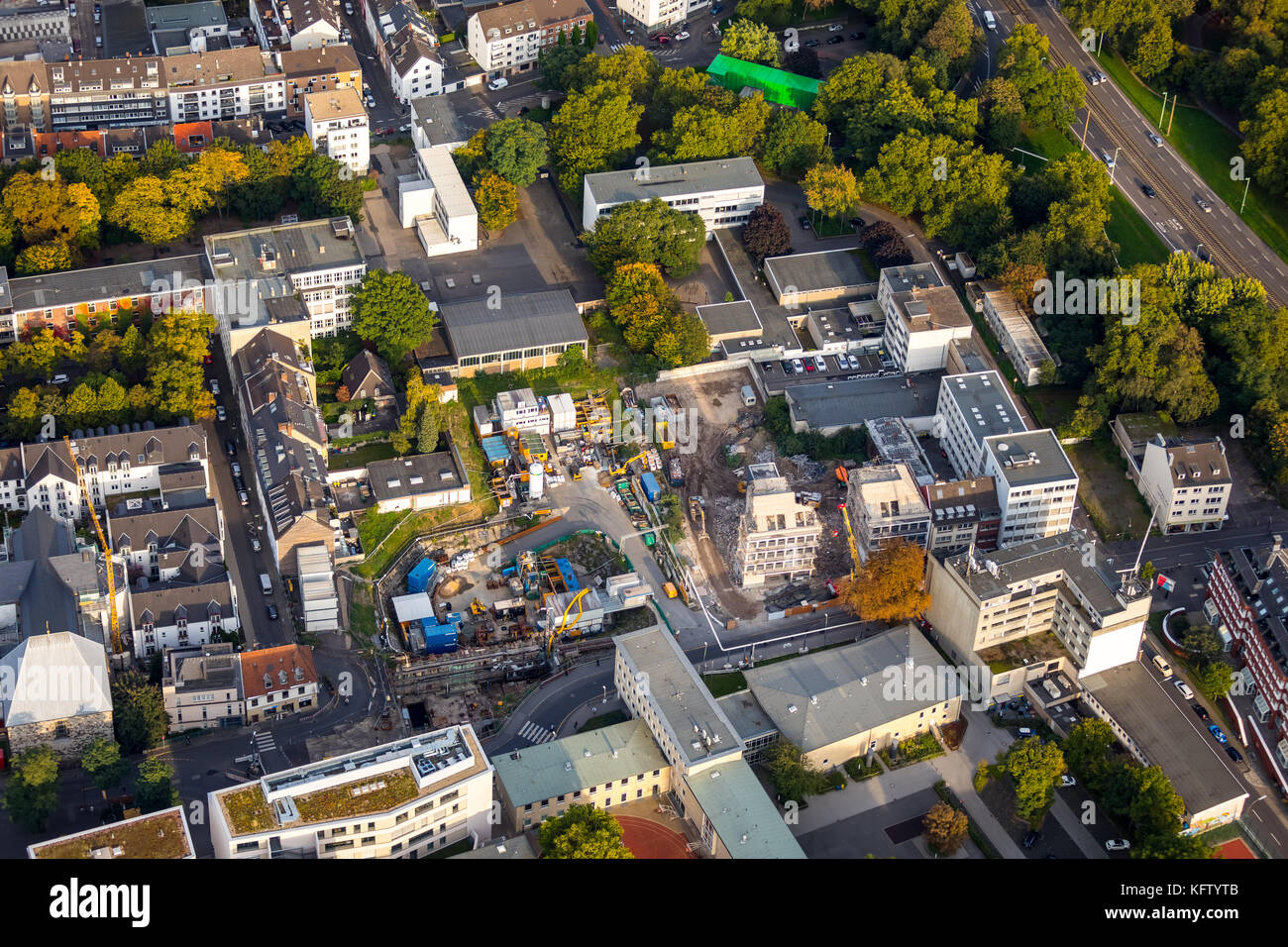 Baustelle des neuen Stadtarchivs Köln, Einsturz des Kölner Stadtarchivs, Waidmarkt, Stadtbahnbau, Köln, Rheinland, Nort Stockfoto