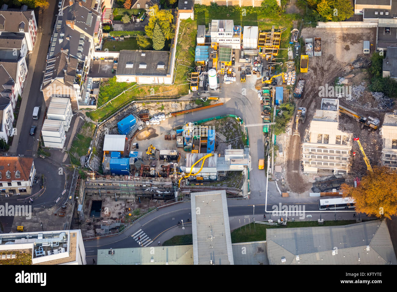 Baustelle des neuen Stadtarchivs Köln, Einsturz des Kölner Stadtarchivs, Waidmarkt, Stadtbahnbau, Köln, Rheinland, Nort Stockfoto