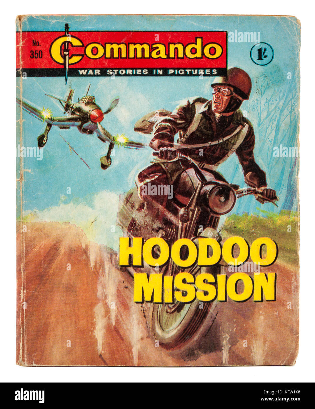 Commando "Hoodoo Mission' Comic (Nr. 350) aus den 60er-Jahren. Stockfoto