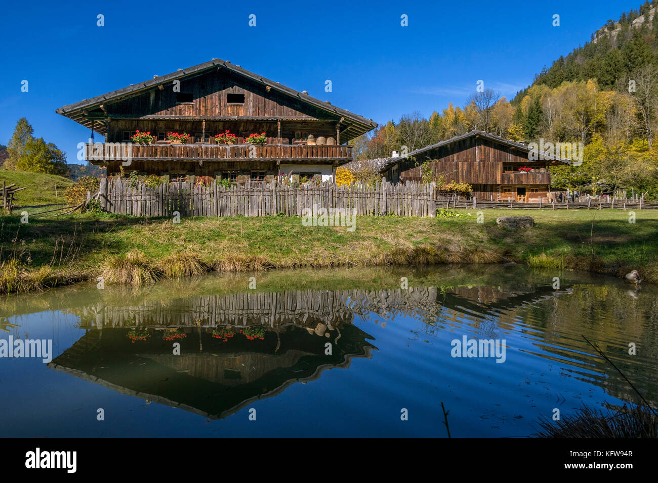 Lukashof und Rieder hof Bauernhof im Markus Wasmeier Bauernhof- und Wintersport Museum ...