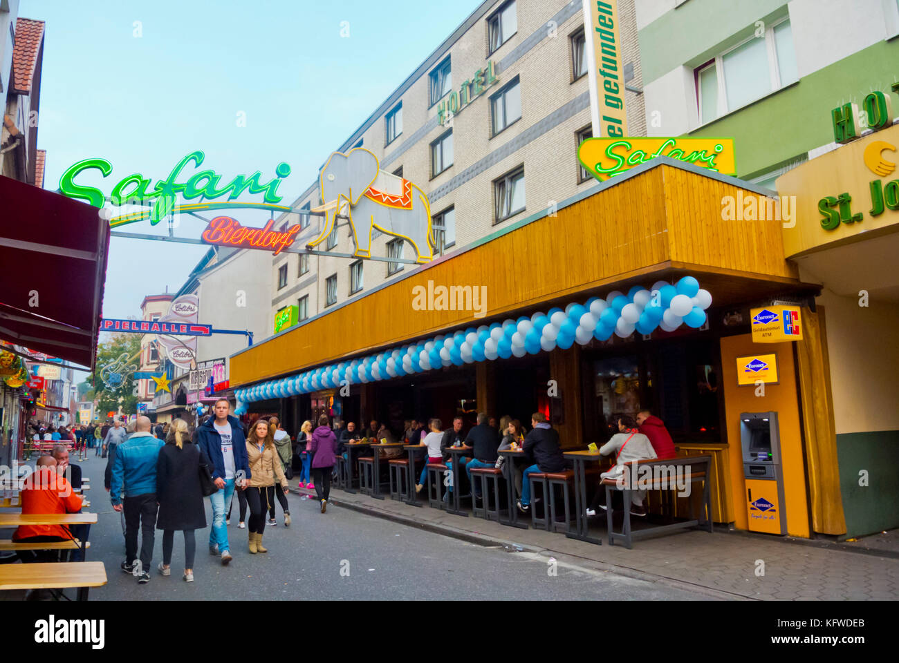 Große Freiheit Street, St. Pauli, Hamburg, Deutschland Stockfoto