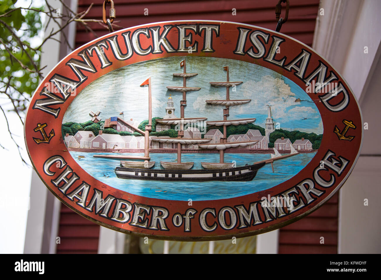 Nantucket Island Handelskammer, Nantucket, Massachusetts, USA Stockfoto