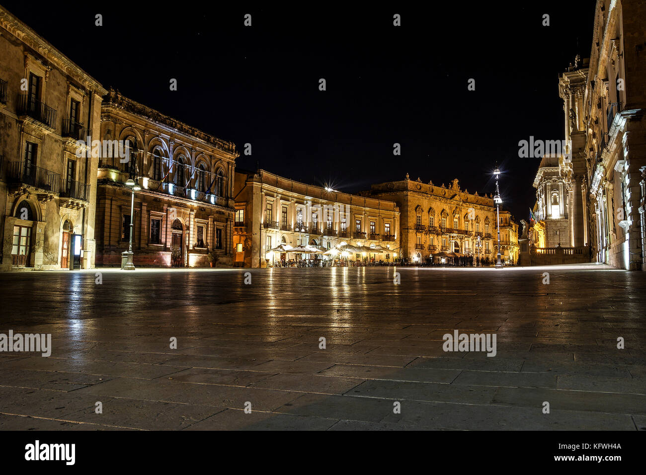 Domplatz Syrakus Stockfoto