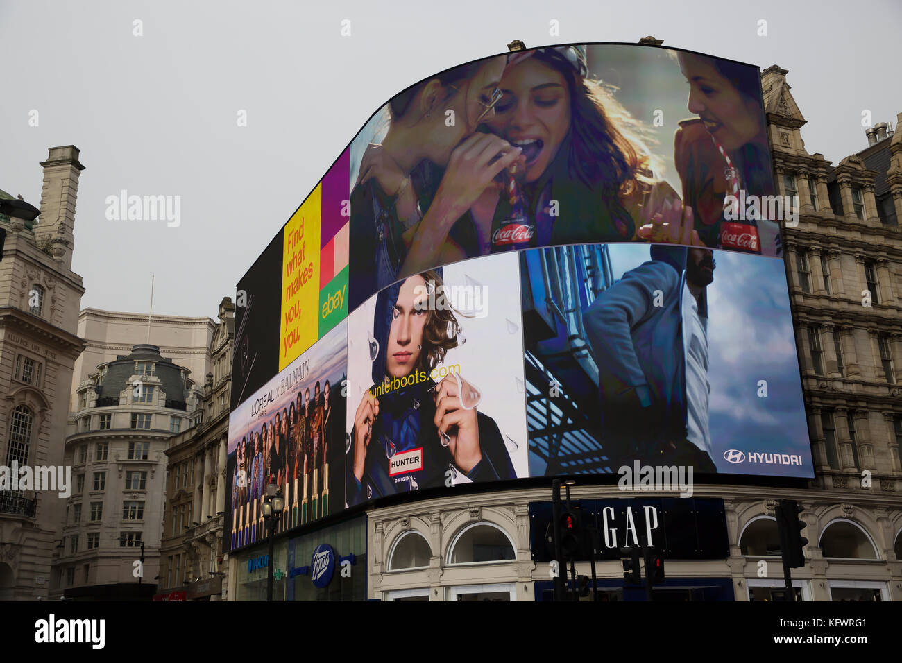Piccadilly Circus Uk 1 Nov 2017 Piccadilly Circus Erhalt Einen