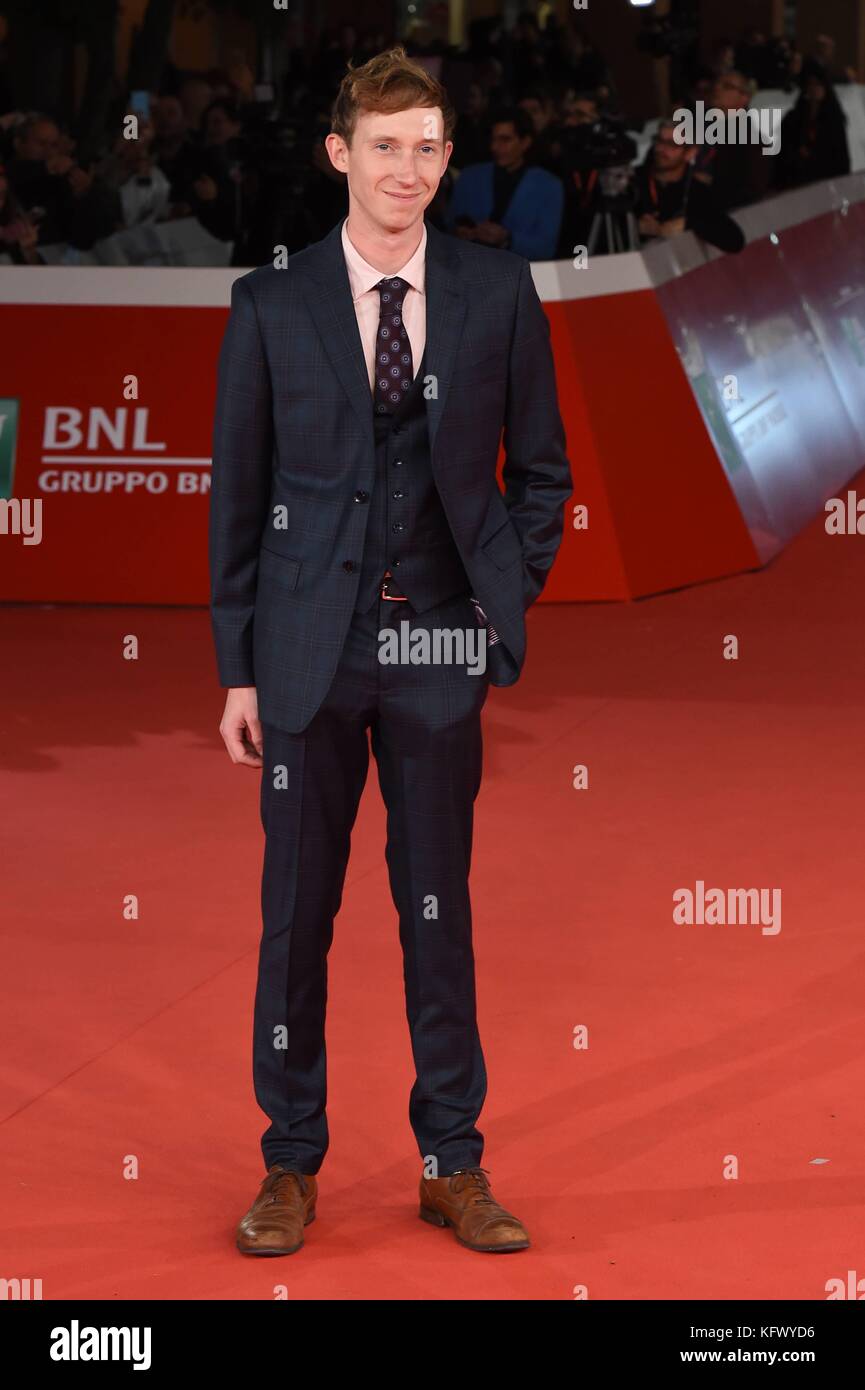 Rom, Italien. 01 Nov, 2017. Rom Kino fest 2017. Rom Film Festival. Roter Teppich Film" mit dem Spielen des Parts'. Im Bild: Joe stephenson Direktor Credit: unabhängige Fotoagentur/alamy leben Nachrichten Stockfoto