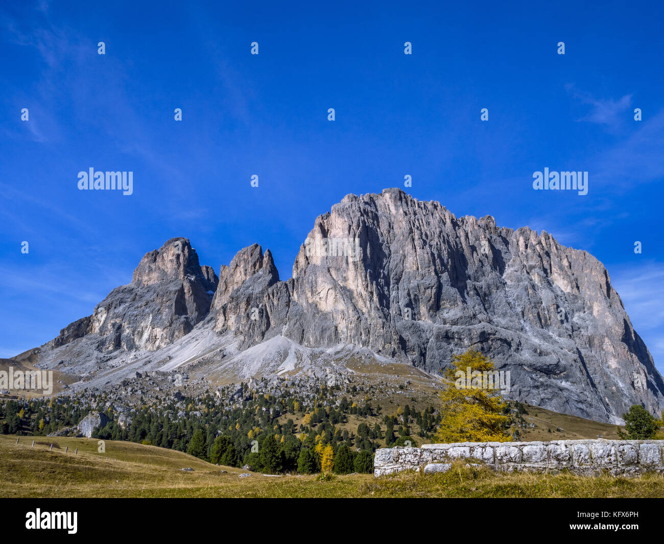 Dolomiten sella South Pass Südtirol, Italien Stockfoto