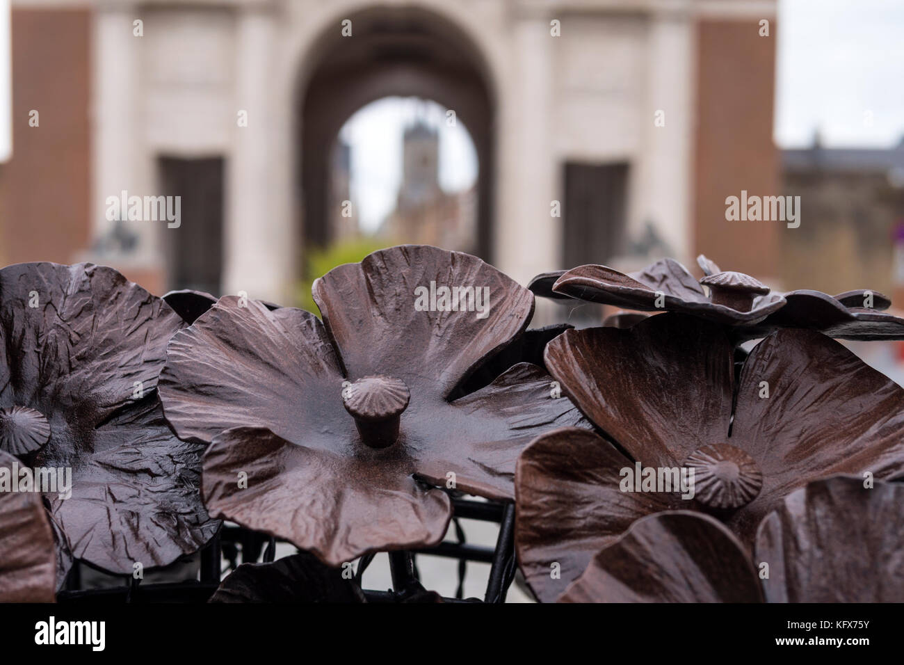 Menin Gate 1. Weltkrieg Memorial Ypern Flandern Belgien Stockfoto