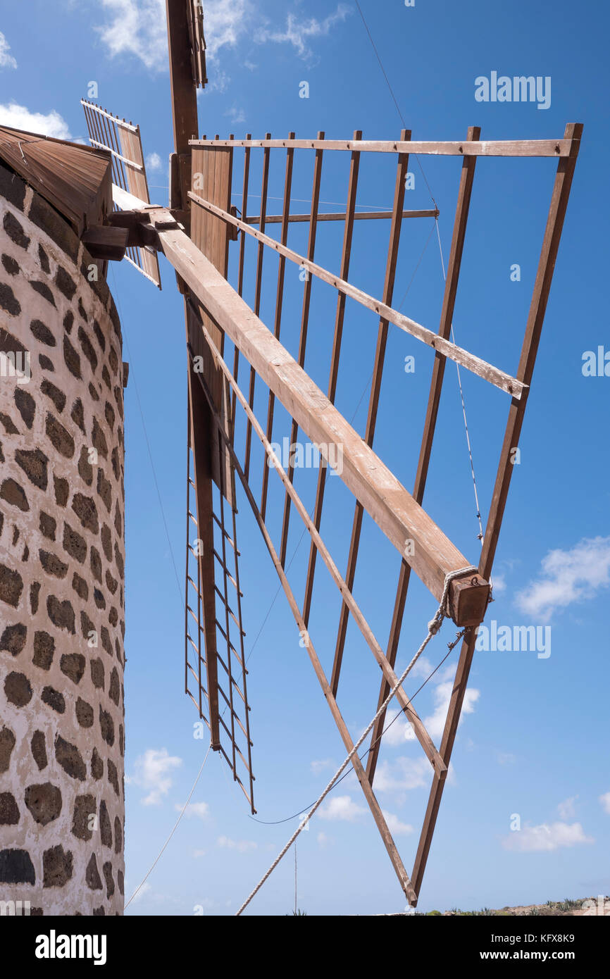 Windmiill in Villaverde Fuerteventura Kanarische Inseln Spanien Stockfoto