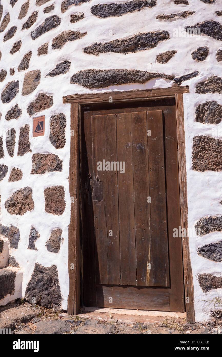 Windmiill in Villaverde Fuerteventura Kanarische Inseln Spanien Stockfoto