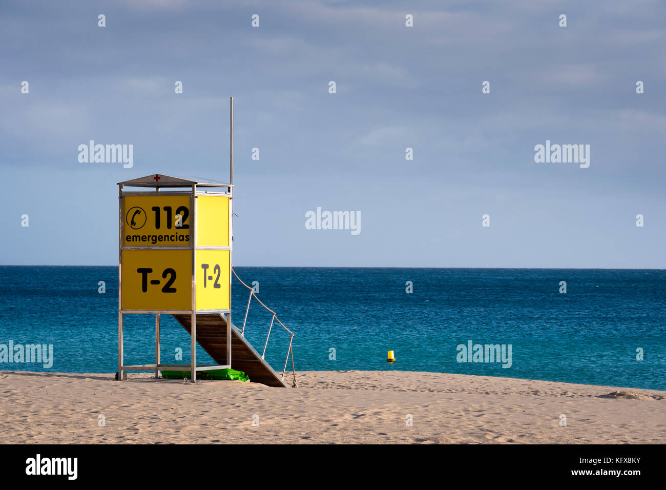 Notruf 112 Fuerteventura Kanarische Inseln Spanien Stockfoto