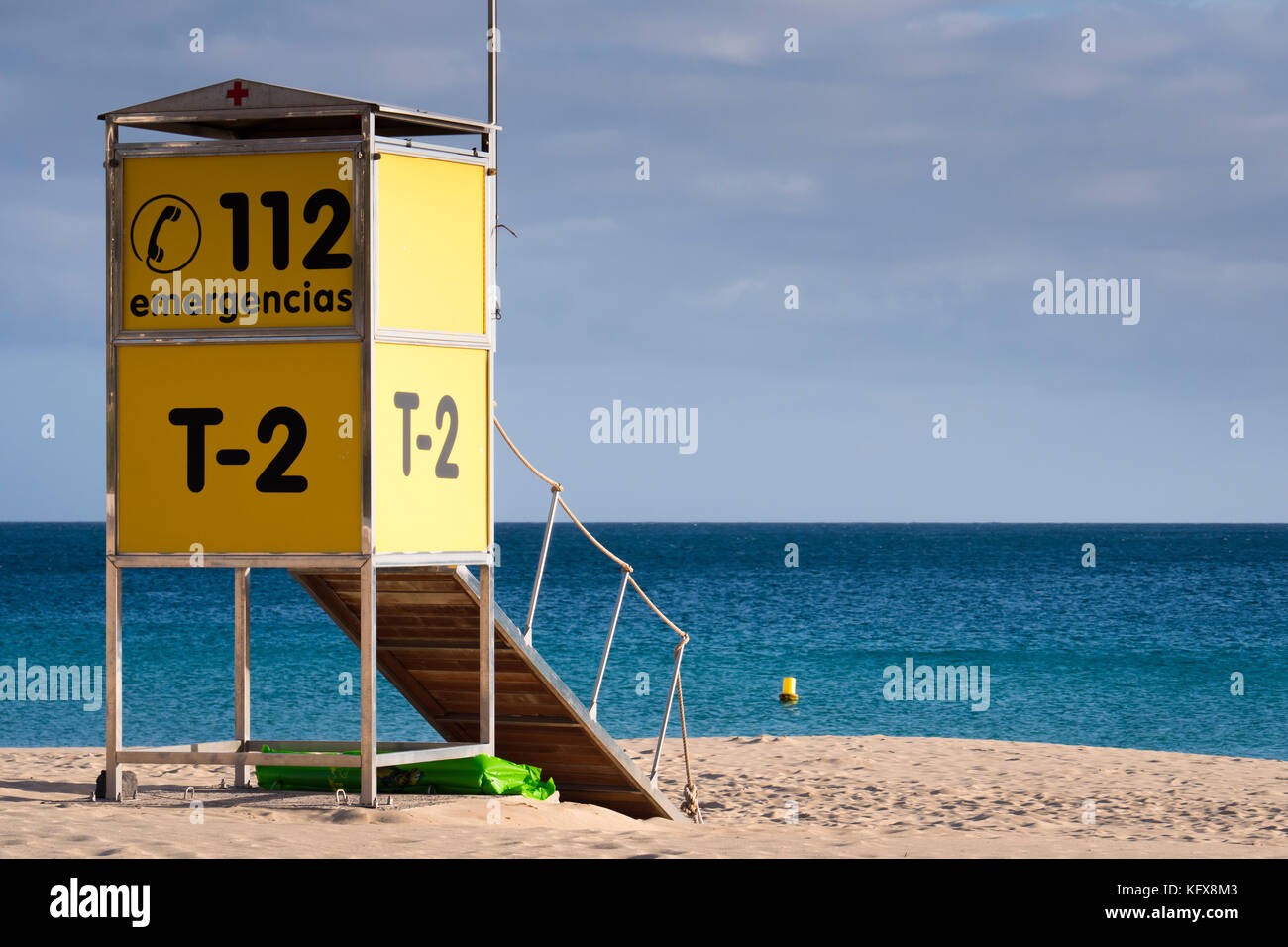 Notruf 112 Fuerteventura Kanarische Inseln Spanien Stockfoto