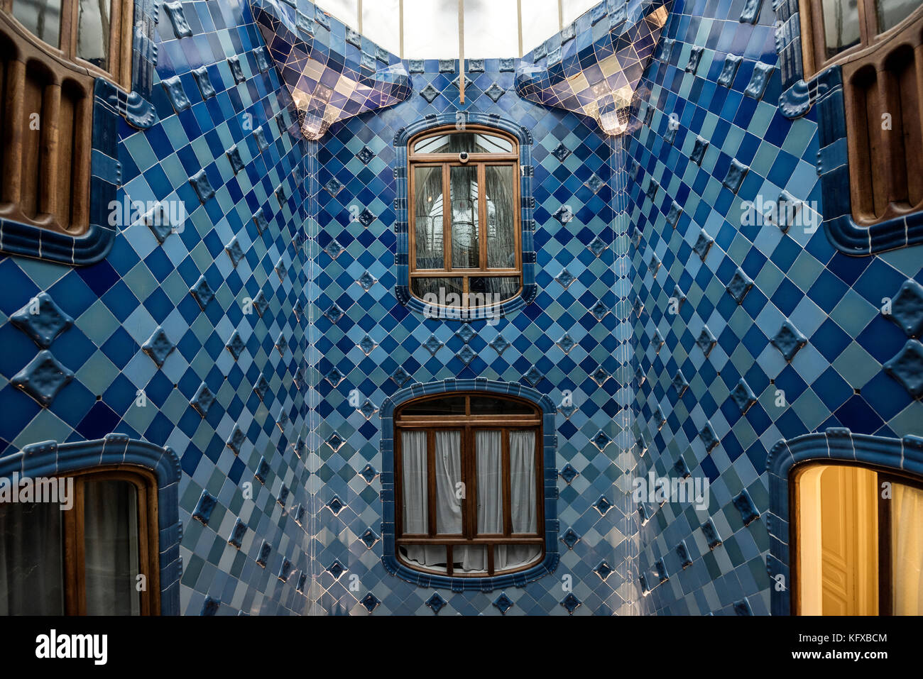 Innenansicht der Casa Batllo in Barcelona Stockfoto
