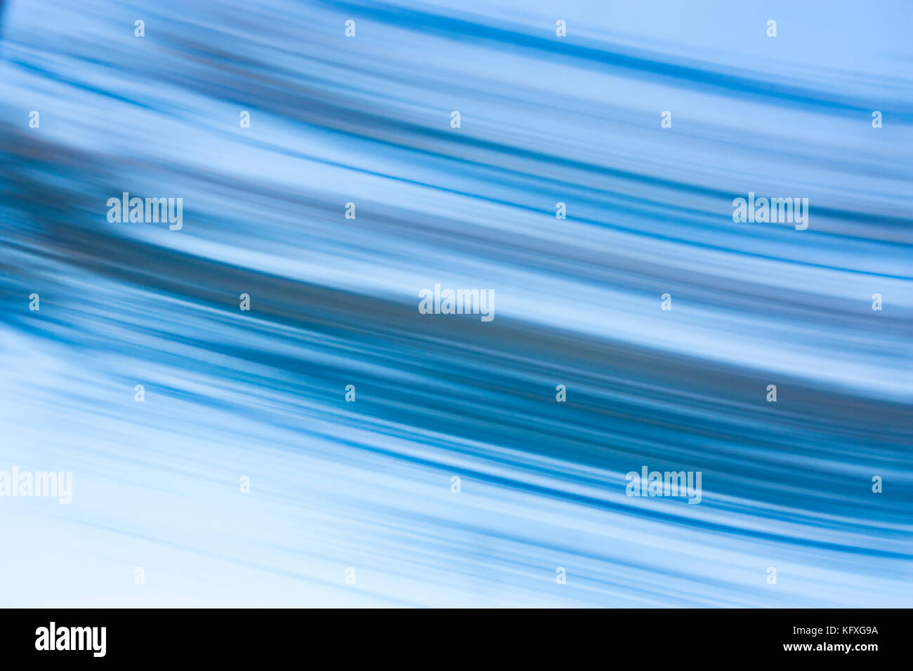 Abstrakte blurry weich und glatt blaue Linien im Zeitraffer Stockfoto