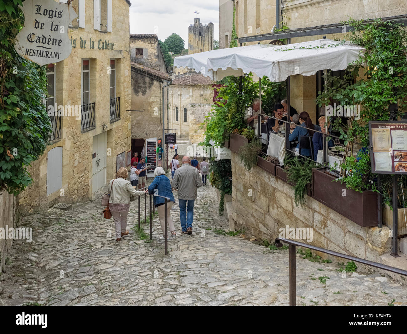 Das Stadtzentrum Von Saint Emilion Frankreich Europa Stockfotografie Alamy