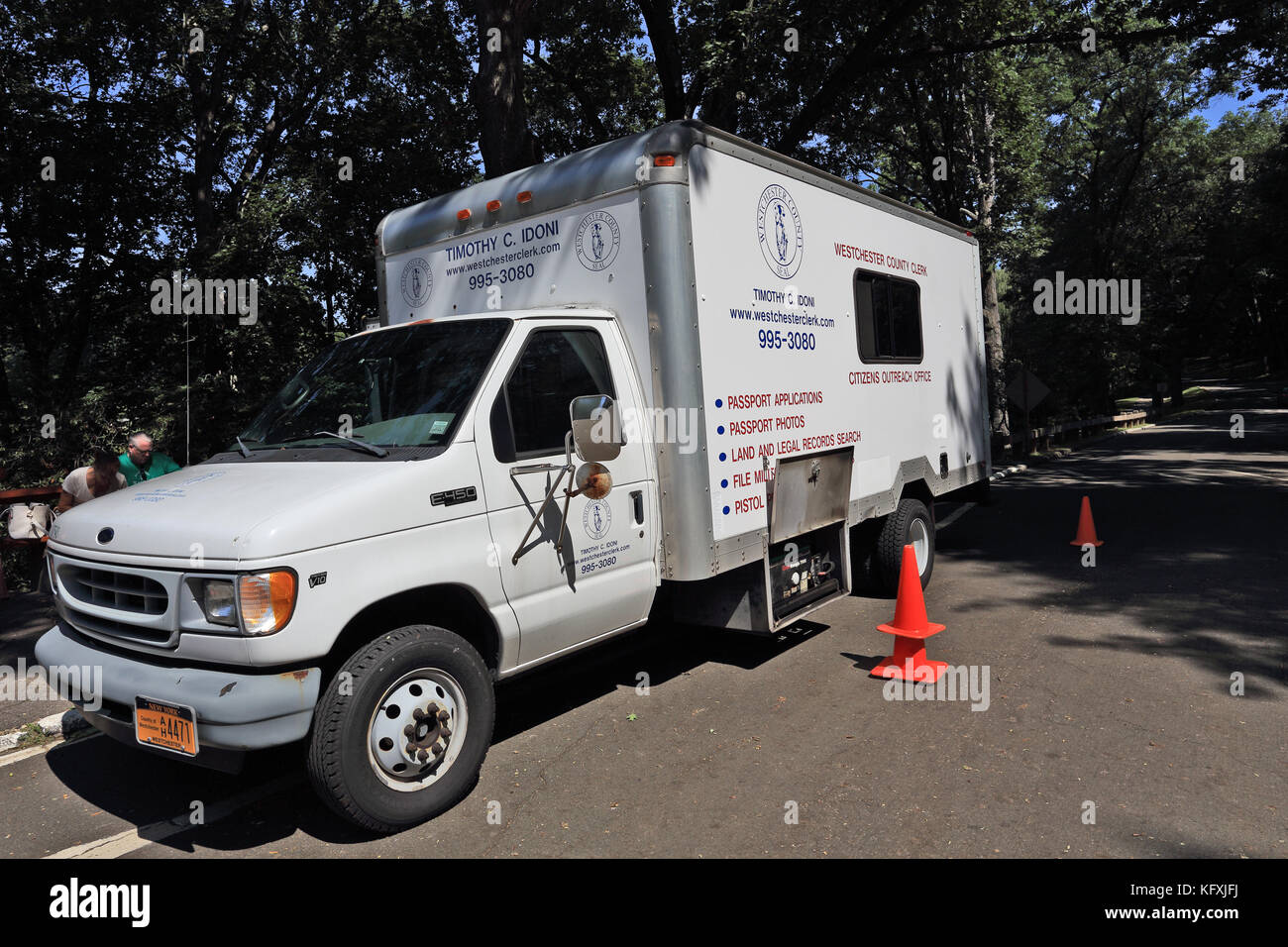 Mobile government office Yonkers, New York Stockfoto
