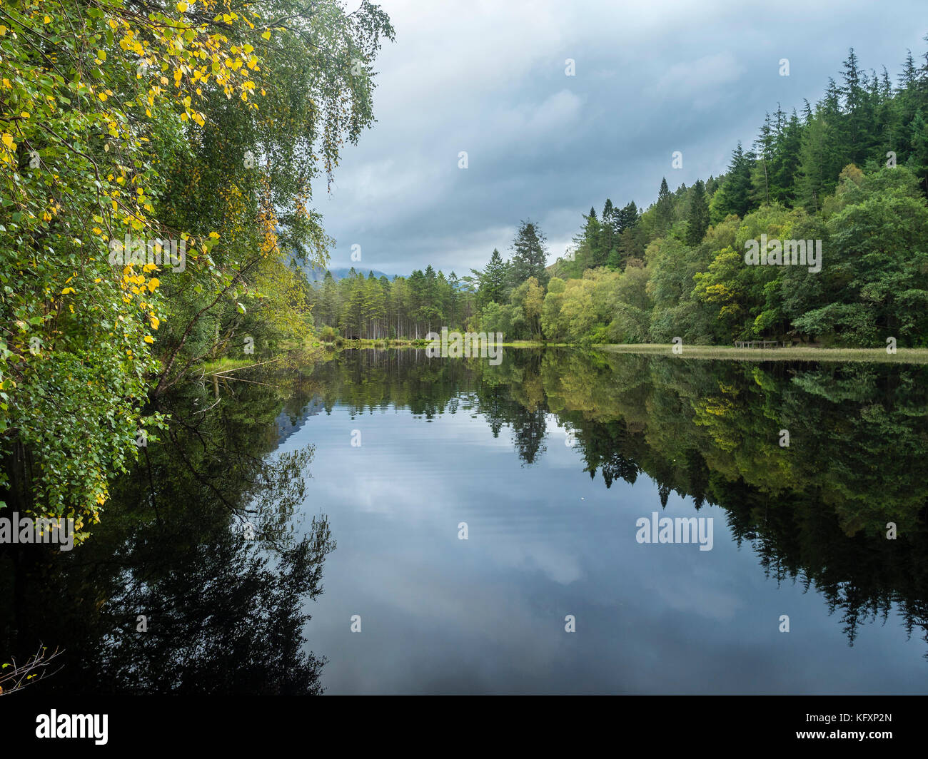 See Glencoe lochan, Glen Coe Nationalpark, Schottland, Großbritannien Stockfoto