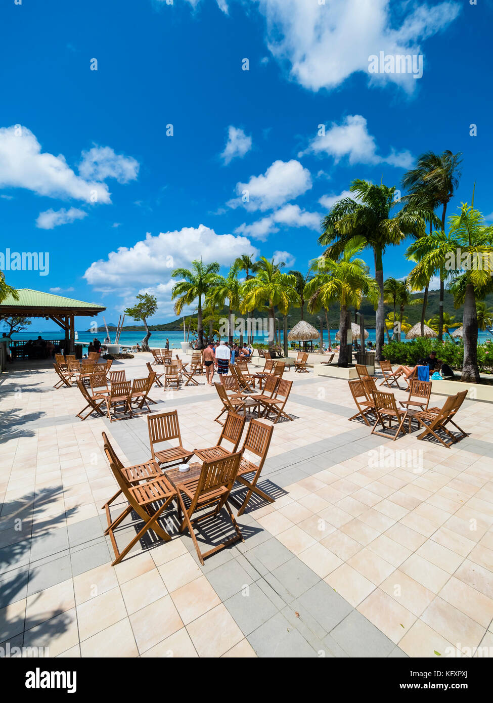 Club Med Les Boucaniers, Sainte, Anne, Windward Inseln, Kleine Antillen, Martinique Stockfoto