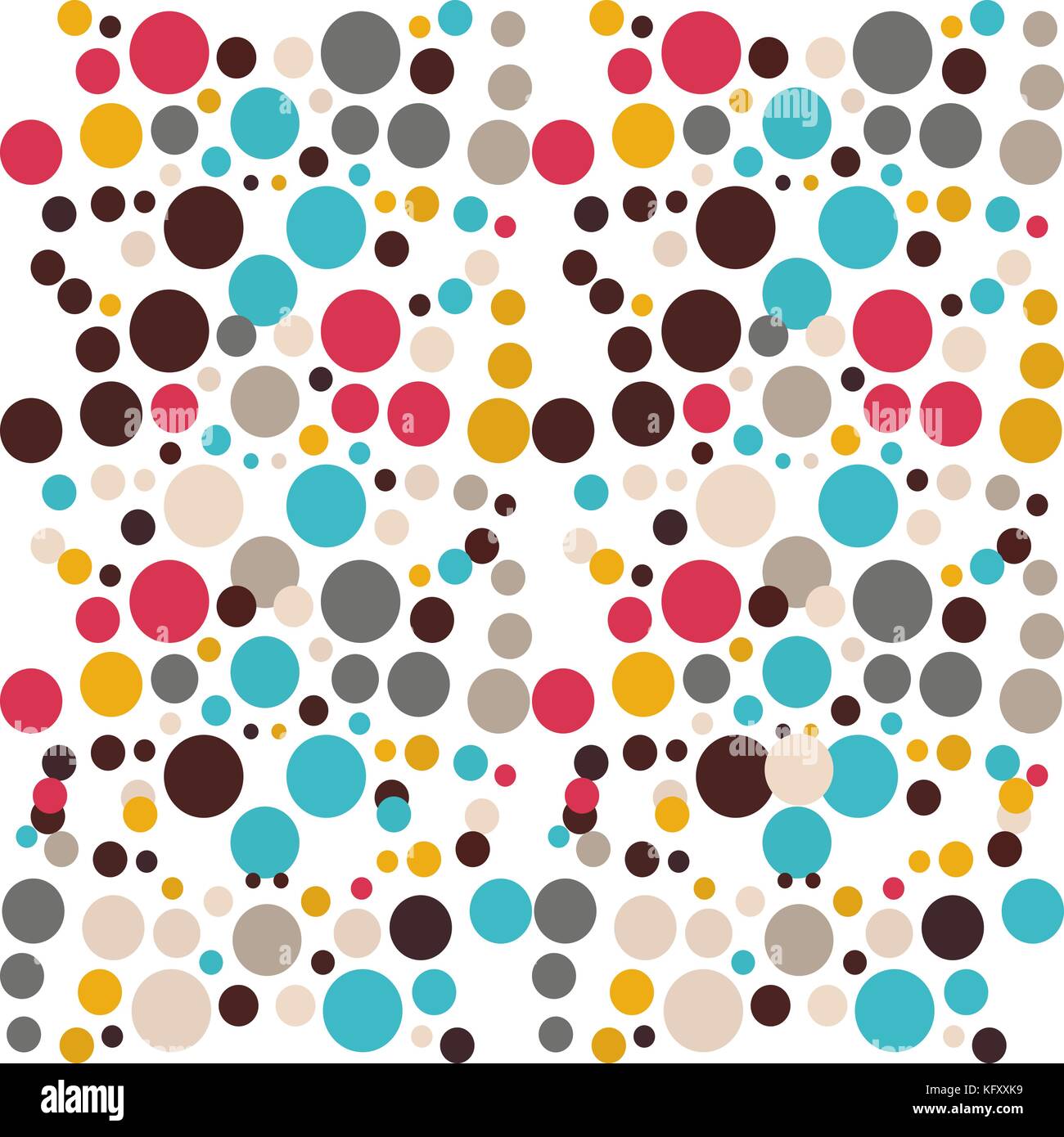 Vektor farbige Muster von Kreisen. Ideal für Gewebe, Geschenkpapier,  Produkte für Kinder Stock-Vektorgrafik - Alamy