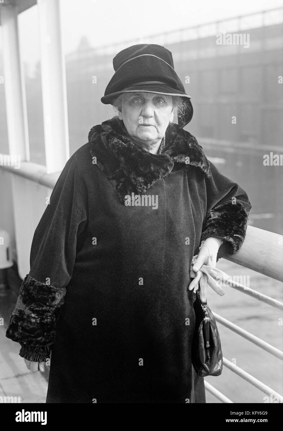 Jane ADAMS (1860-1935) amerikanische Frauenrechtlerin und Sozialarbeiterin etwa 1925. Foto: Bain Photo Service Stockfoto