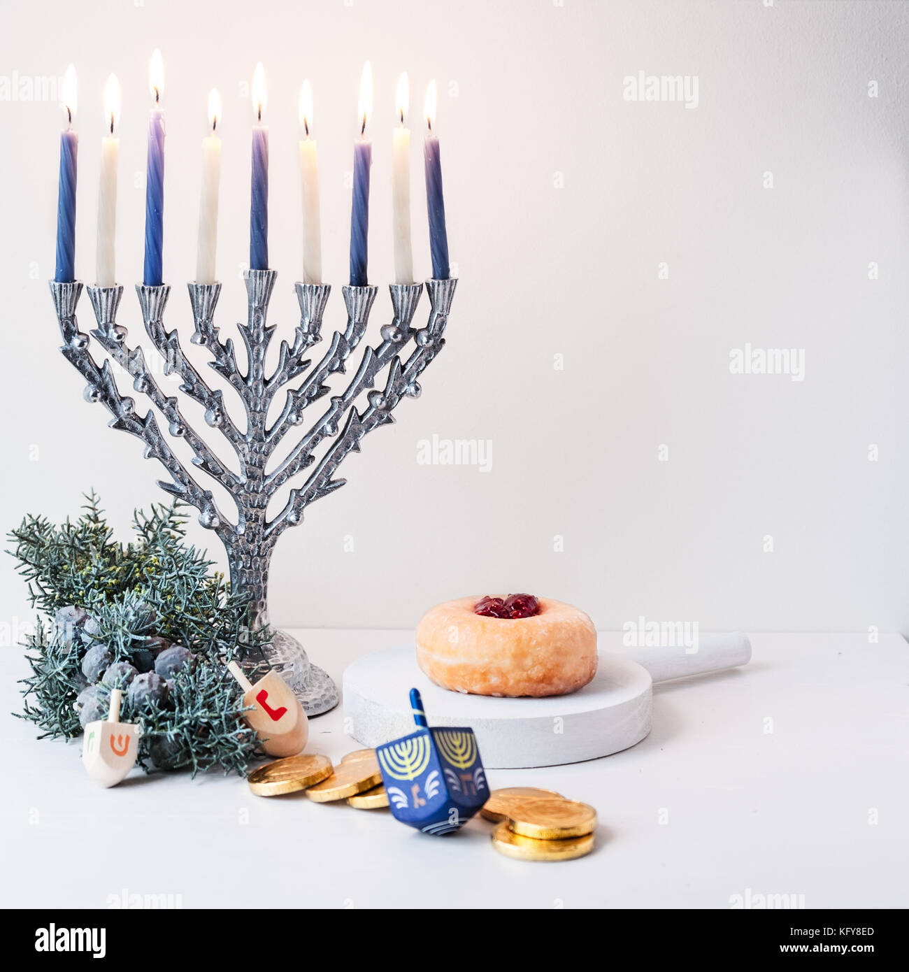 Jüdische Feiertag hanukkah Stockfoto