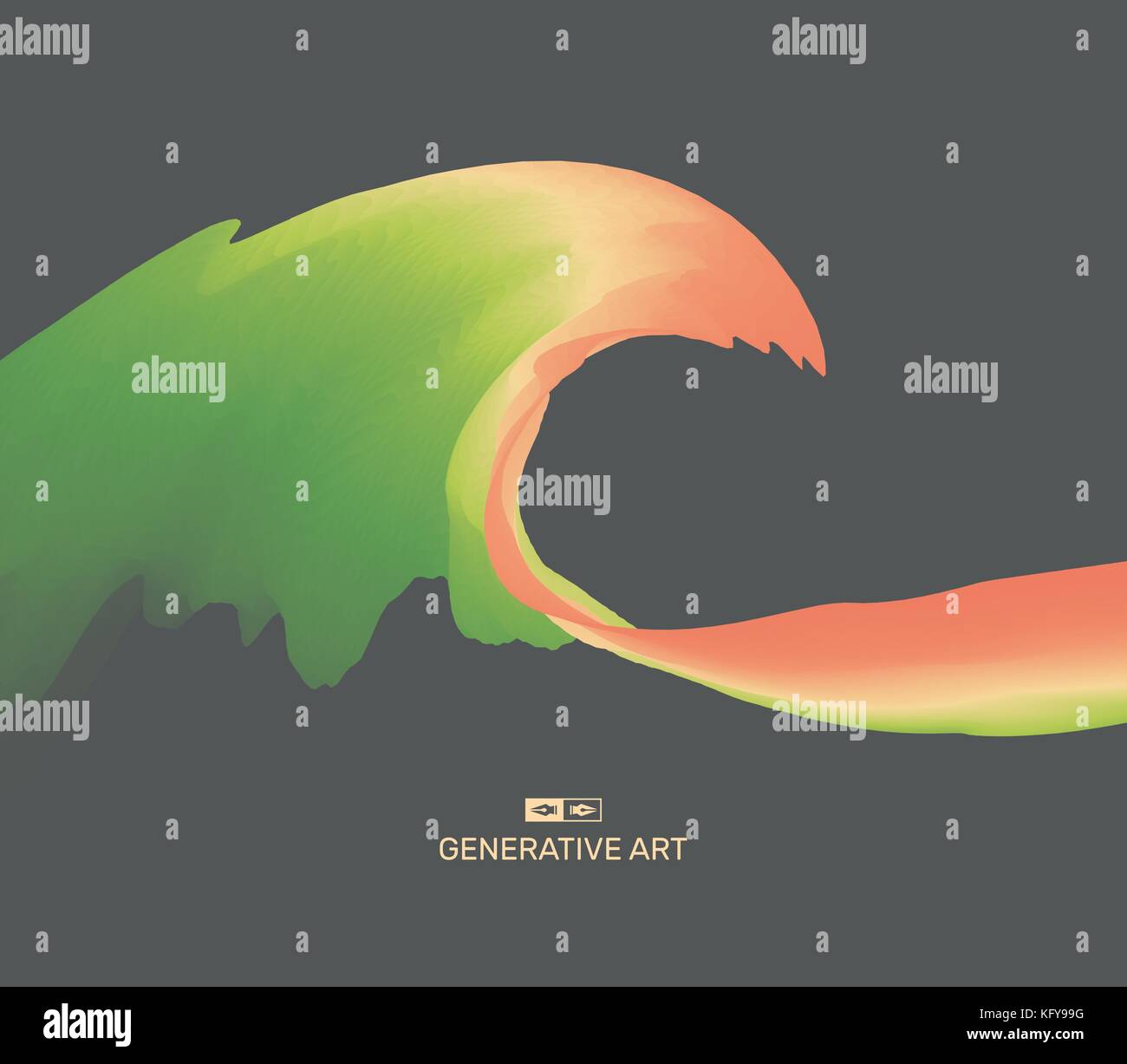 Zusammenfassung Hintergrund mit Wellen. Wasser Oberfläche. dynamische Wirkung. Vector Illustration für Ihr Design. Stock Vektor