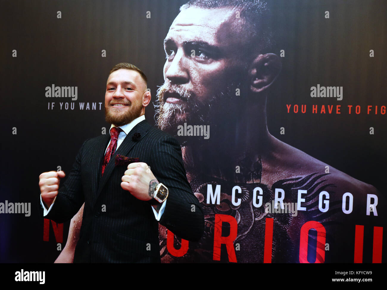 Conor McGregor beim Conor McGregor: Notorische Premiere im Savoy Cinema in Dublin. Stockfoto