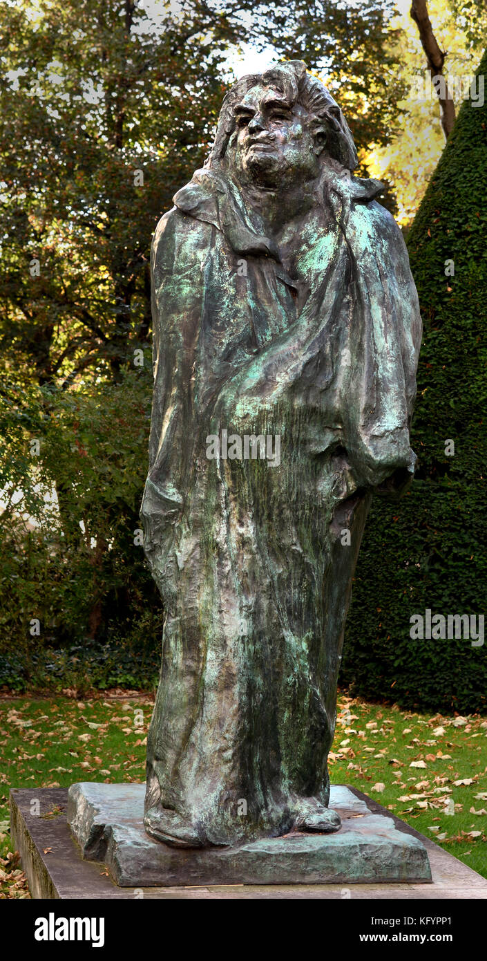 Denkmal für Balzac, 1898 Bronze, H 270 cm; W. 120,5 cm; D 128 cm François  Auguste René Rodin 1840 - 1917 (wie Auguste Rodin bekannt) war ein  französischer Bildhauer, Paris Frankreich Französisch. (