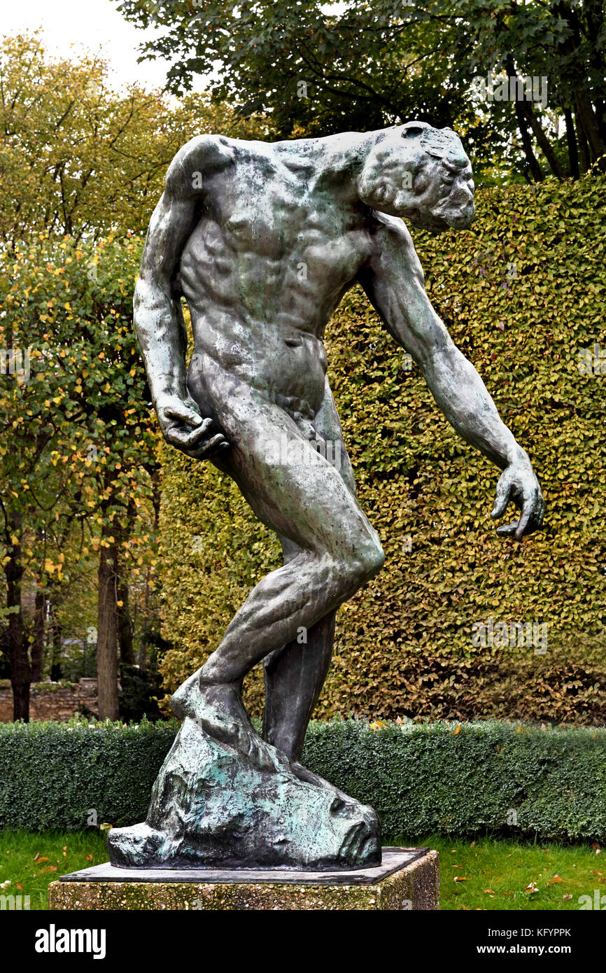L'Ombre - Mann 1904 François Auguste René Rodin 1840 - 1917 (wie Auguste Rodin bekannt) war ein französischer Bildhauer, Paris Frankreich Französisch. (Rodins originellsten Arbeiten wich von traditionellen Themen des Mythos und Allegorie, modelliert der menschliche Körper mit Realismus, gefeiert und individuellen Charakter und Körperlichkeit.) Stockfoto