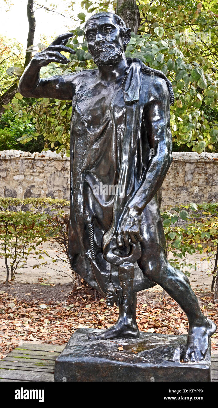 JAQUES DE WISSANT MONUMENTALE BRONZE 1886 DENKMAL FÜR DIE BÜRGER VON
