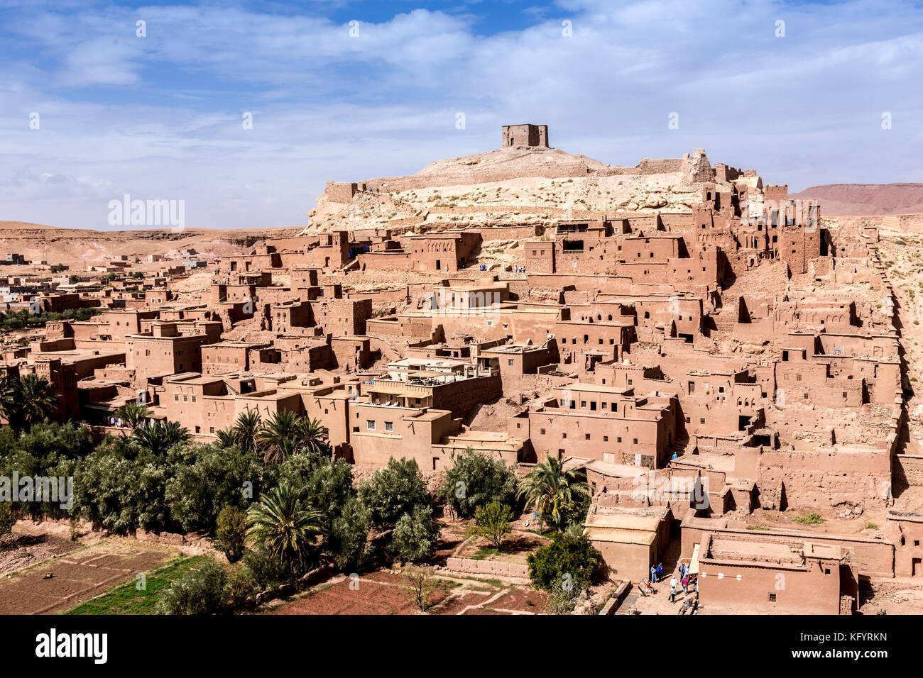 Ait Ben Haddou - Marokko, 17. Oktober, 2017: ait-ben-haddou ist ein befestigtes, pre-saharan traditionellen Siedlung Wohnung Typ Architektur, jetzt auf une Stockfoto