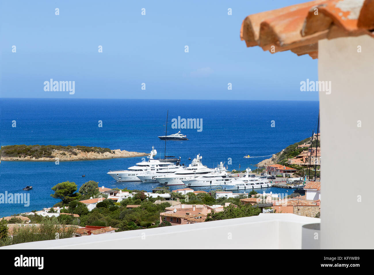 Eine super Villa in Porto Cervo auf Sardinien Stockfoto